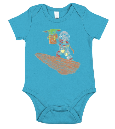 Baby Yoda Pride Rock The Mandalorian Lion King Short Sleeve Baby One-Piece