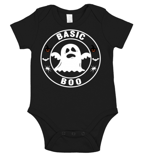 Basic Witch "BOO" for Halloween 2022 Design at the Short Sleeve Baby One-Piece
