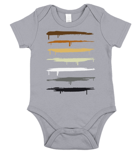 Bear Pride Colors Short Sleeve Baby One-Piece