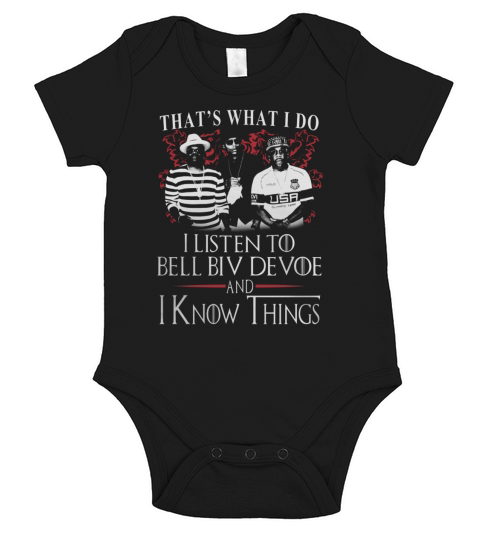 Bell Biv DeVoe I KNOW THINGS Short Sleeve Baby One-Piece