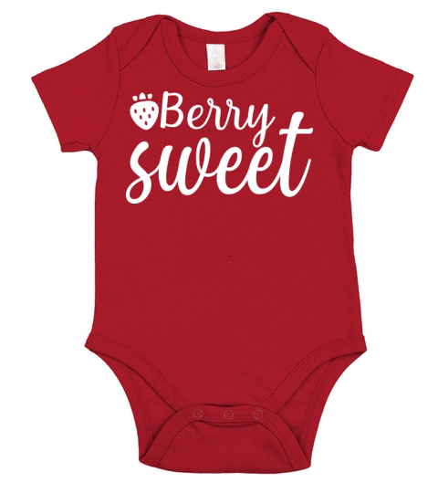 berry sweet Short Sleeve Baby One-Piece