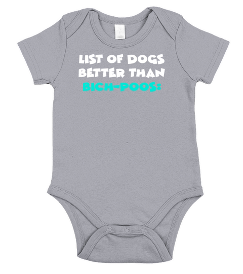 Bich-Poo Short Sleeve Baby One-Piece