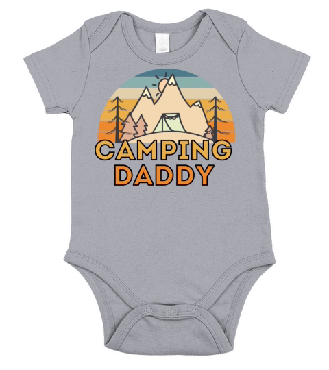 camping daddy Short Sleeve Baby One-Piece