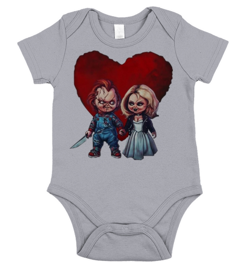 Chucky Love Tiffany Horror Lover shirt Short Sleeve Baby One-Piece