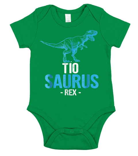 Fathers Day Gift For Uncle TioSaurus Rex Tio Saurus Short Sleeve Baby One-Piece
