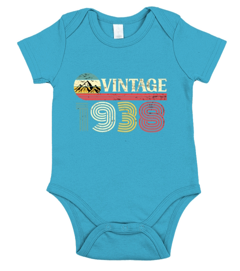 Funny Birthday Born in 1938 Limited Edition Short Sleeve Baby One-Piece