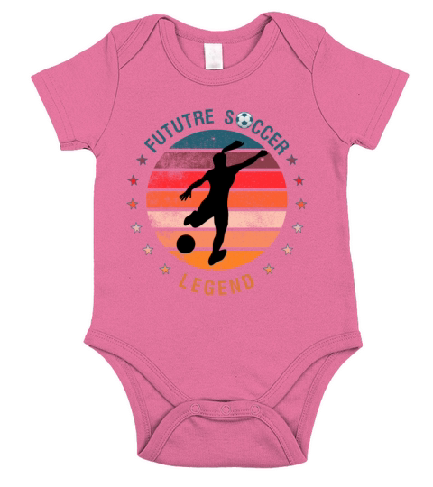 Future soccer legend girl Short Sleeve Baby One-Piece