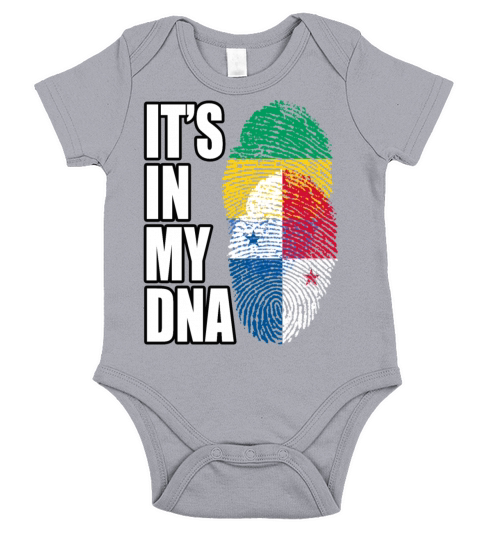 Gambian And Panamanian Mix Heritage DNA Flag Short Sleeve Baby One-Piece