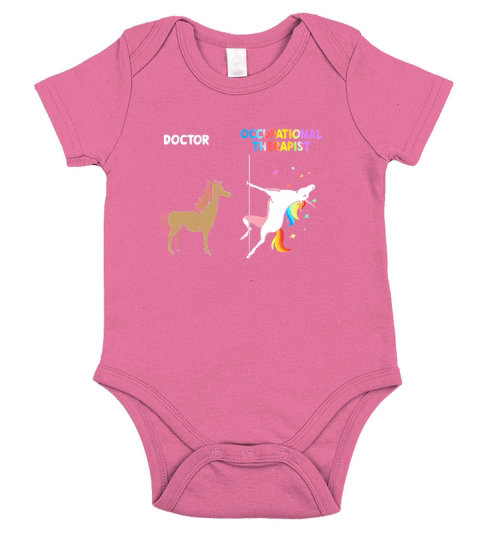 Horse and unicorn Doctor occupational therapist shirt Short Sleeve Baby One-Piece