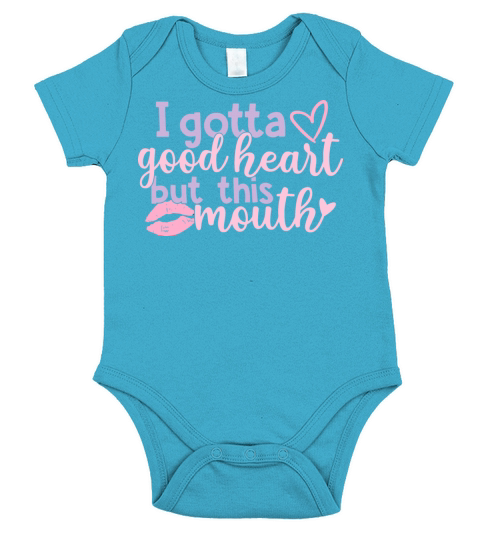 I Have A Good Heart Funny Sarcastic Quote Short Sleeve Baby One-Piece