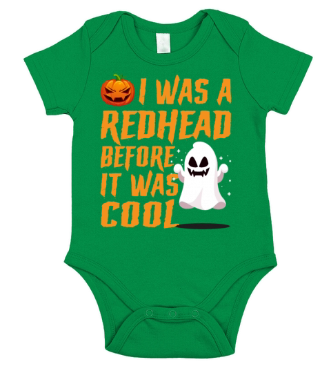 I Was A Redhead Before It Was Cool Funny Halloween Short Sleeve Baby One-Piece
