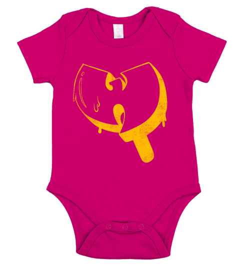 ice cream wutang yellow Short Sleeve Baby One-Piece