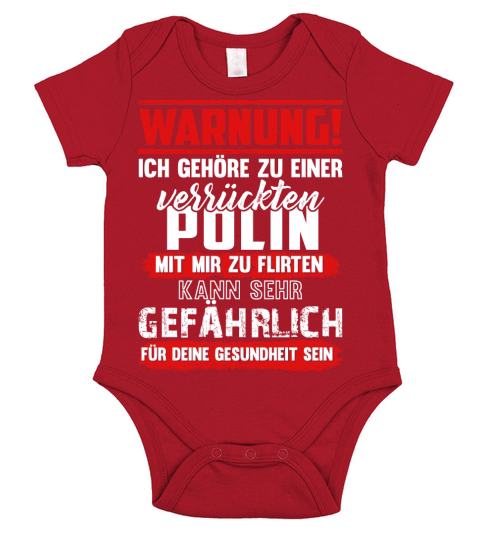 ICH GEHORE ZU EINER POLIN MIT MIR ZU FLIRTEN KANN SEHR GEFAHRLICH Short Sleeve Baby One-Piece
