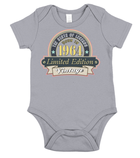 Idea for a gift to those who were born in 1964 Short Sleeve Baby One-Piece