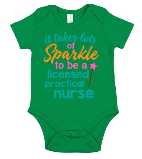 It Takes Lots Of Sparkle To Be Licensed Practical Short Sleeve Baby One-Piece