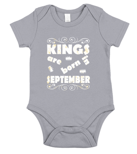Kings Are Born In September Short Sleeve Baby One-Piece