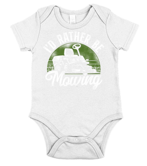 Lawn Mower Mowing Dad Father Short Sleeve Baby One-Piece