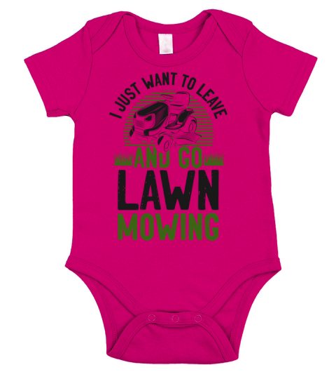 Lawn Mower Mowing Dad Father Short Sleeve Baby One-Piece