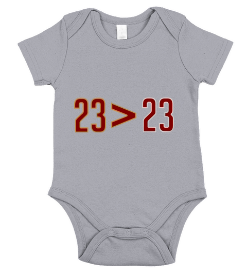LeBron Greater Than Jordan (Black) shirt Short Sleeve Baby One-Piece
