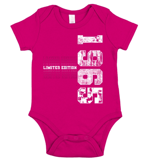 Limited Edition 1965 Grunge Birthday 1965 Gift Short Sleeve Baby One-Piece