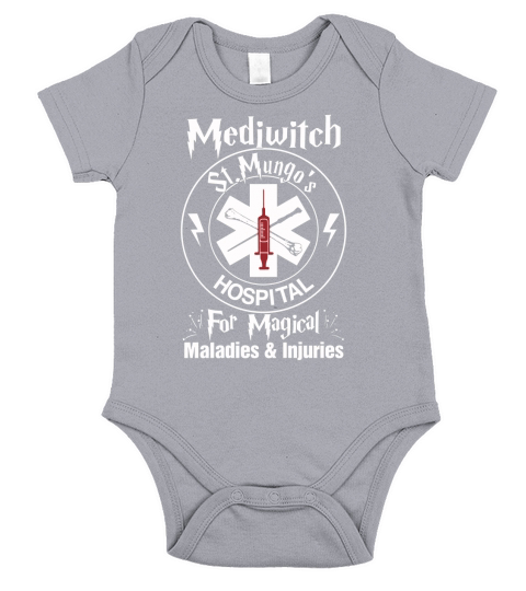 Mediwitch - St Mungos hospital for magical maladies &amp;amp; injuries Short Sleeve Baby One-Piece