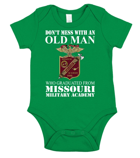Missouri Military Academy Short Sleeve Baby One-Piece