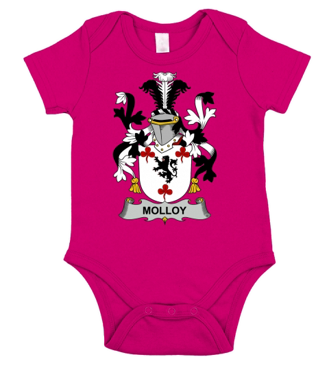 Molloy Family Crest Irish Family Crests II Short Sleeve Baby One-Piece