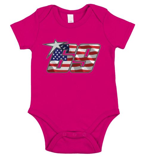 Nicky Hayden logo American Short Sleeve Baby One-Piece
