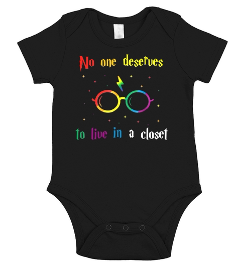 No One Deserve To Live In A Closet LGBT World Pride shirt Short Sleeve Baby One-Piece