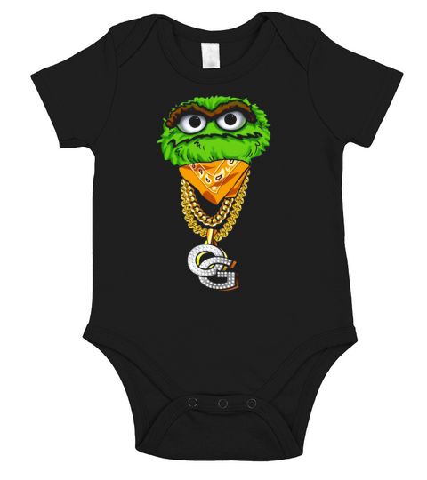 ORIGINAL OG OSCAR THE GROUCH GANGSTER Short Sleeve Baby One-Piece