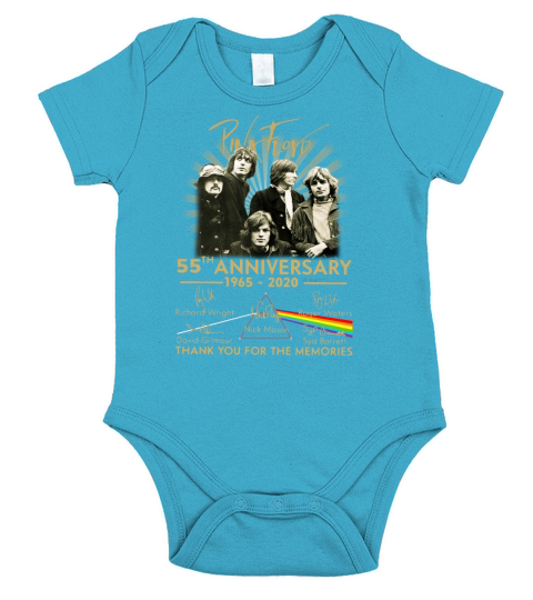 Pink Floyd 55th anniversary thank you for the memories signature shirt Short Sleeve Baby One-Piece