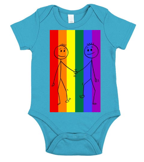 Pride flag color - Pride quote lgbt community Short Sleeve Baby One-Piece