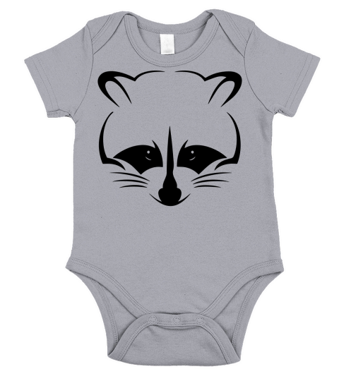 Raccoon  Mens TShirt Short Sleeve Baby One-Piece