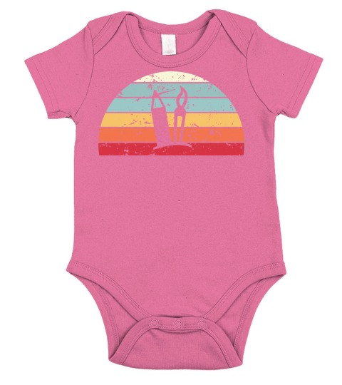Retro Hand lettering Sunset Vintage typography Short Sleeve Baby One-Piece
