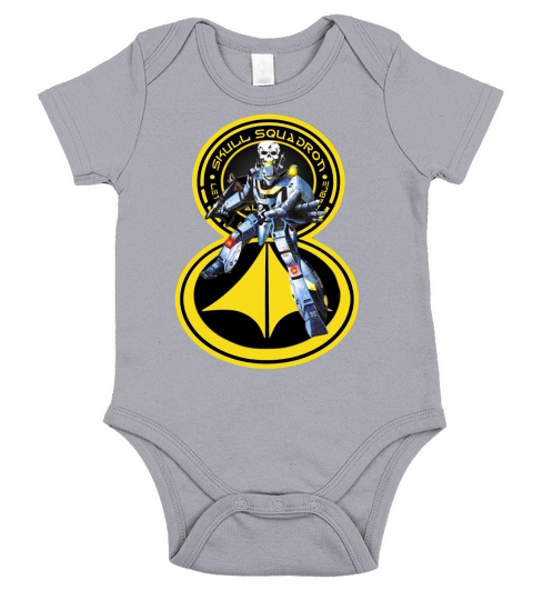 Robotech Skull Leader VF-1S Short Sleeve Baby One-Piece