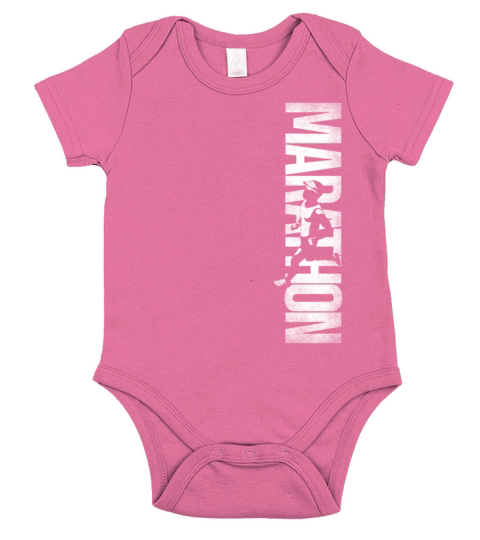 Running Runner Half Marathon Short Sleeve Baby One-Piece