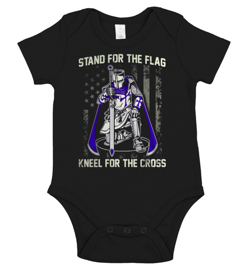 Stand For The Flag - Knights Templar Short Sleeve Baby One-Piece