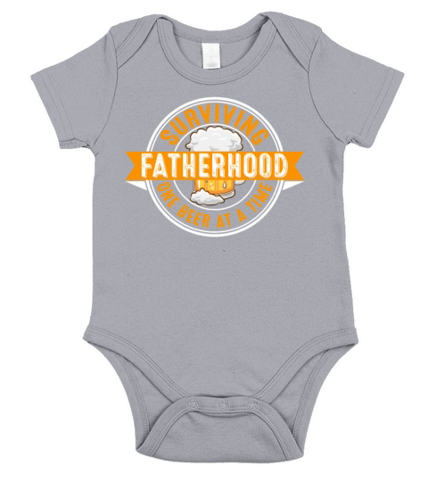 Surviving Fatherhood One Beer At A Time Short Sleeve Baby One-Piece