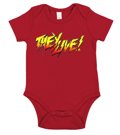 They Live mashup Slayer logo shirt Short Sleeve Baby One-Piece