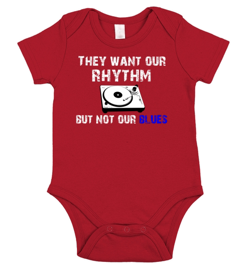 They want out rhythm but not out blues Short Sleeve Baby One-Piece