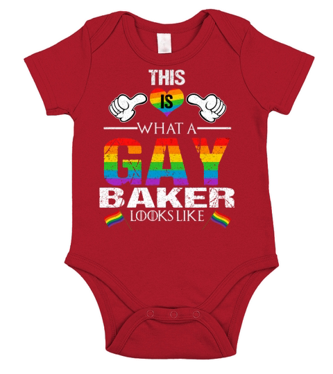This Is What A Gay Baker Looks Like LGBT Pride 2020 Short Sleeve Baby One-Piece