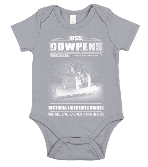 USS Cowpens Short Sleeve Baby One-Piece
