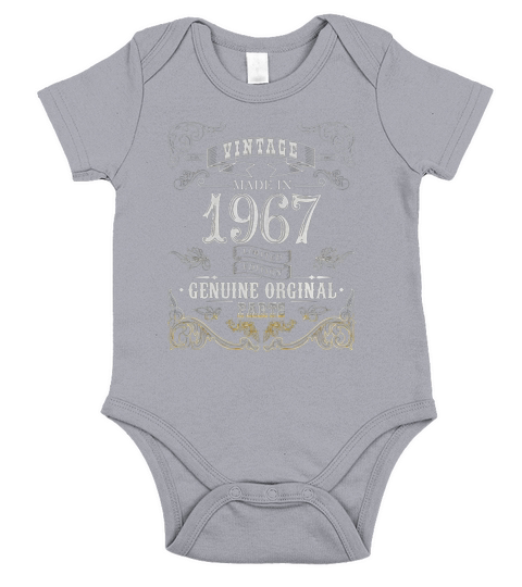 Vintage 1967 Genuine Orginal Short Sleeve Baby One-Piece