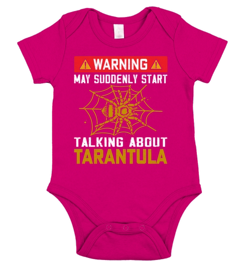 Warning May Suddenly Start Talking About Tarantula Short Sleeve Baby One-Piece