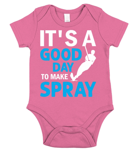 Water skiing - Its A Good Day To Make Spray Short Sleeve Baby One-Piece