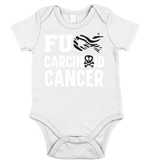 Zebra Stripes Carcinoid Cancer Awareness Short Sleeve Baby One-Piece