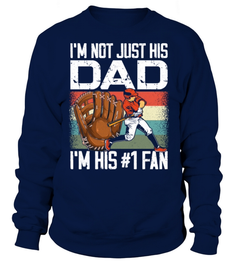 Baseball Fan Dad Father Vintage Sweatshirt Unisex
