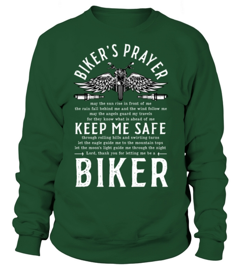 Bikers Prayer Vintage Motorcycle Motorcycling Sweatshirt Unisex