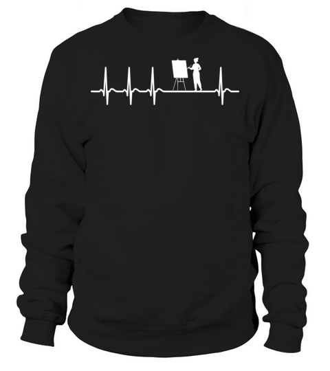 Cool Funny Heart Beating Painting Lovers Sayings Sweatshirt Unisex
