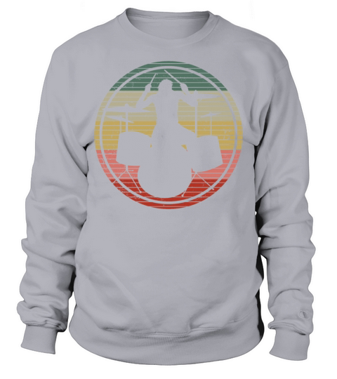 Drummer Drum Set Retro Vintage Sweatshirt Unisex